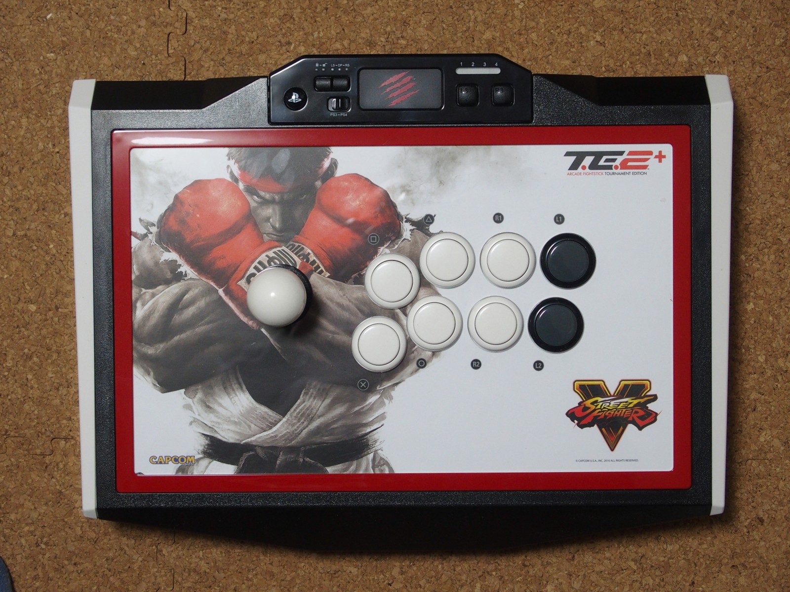 アケコン MadCatz アーケードファイトスティック TE-S 11ボタン化-