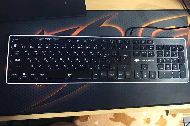 静音性に優れたゲーミングキーボード「COUGAR VANTAR Gaming Keyboard