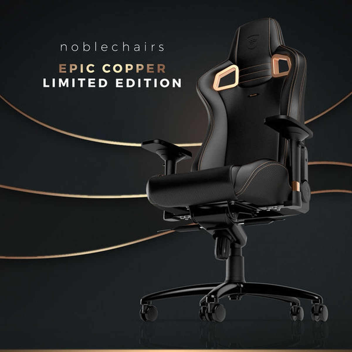 ゲーミングチェア「EPIC」のカッパー色スペシャルデザインモデルが数量 