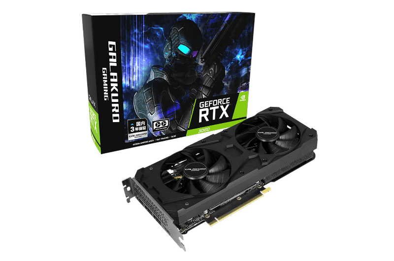 GALAKURO GAMING」よりGeForce RTX 3060搭載のグラフィックボードが