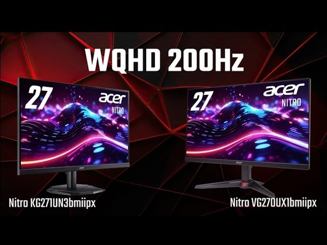 Acer WQHDモニター VG271UM3bmiipx Amazon.co.jp: 日本エイサー Acer Nitro ゲーミングモニター 27